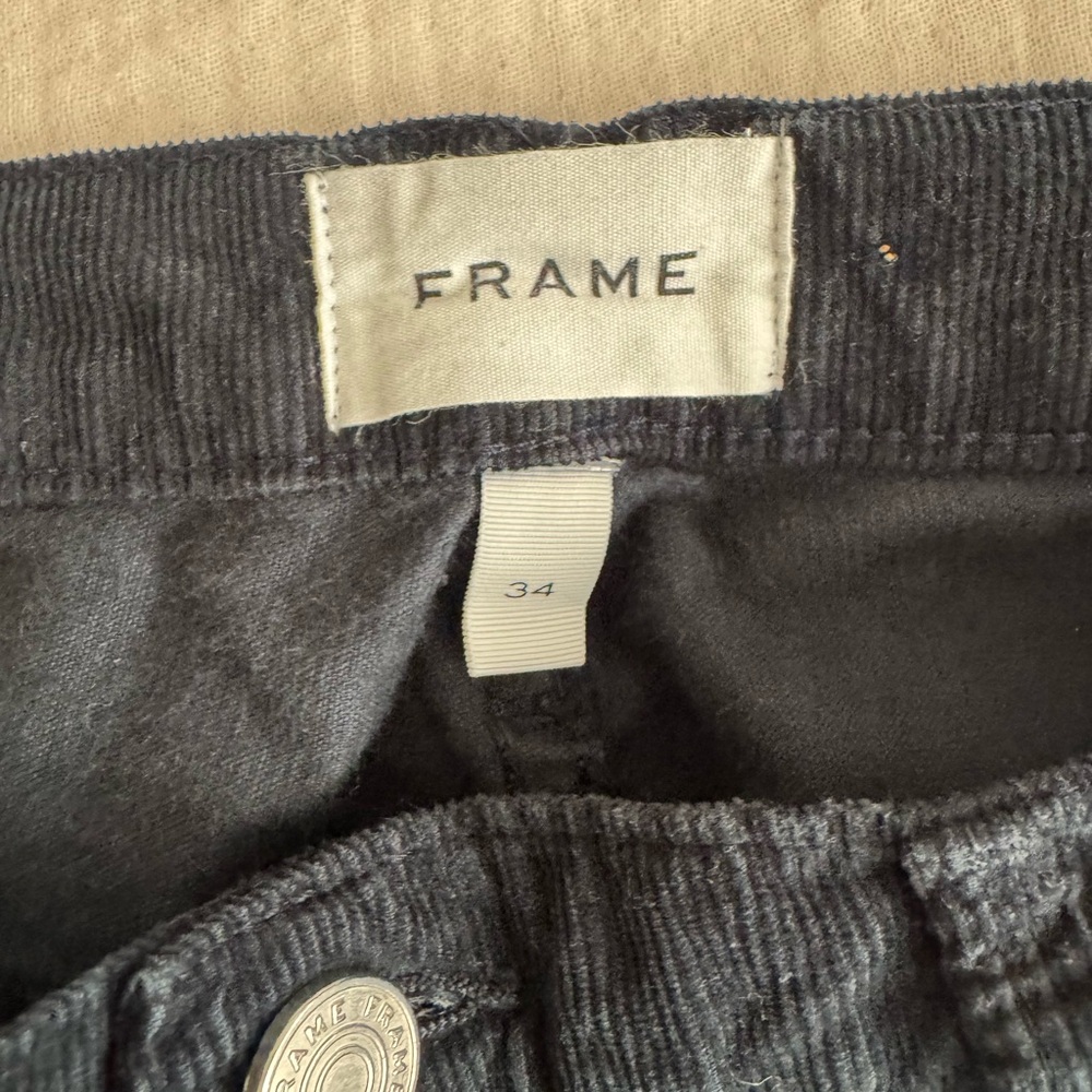 Frame Denim Navy Corduroy Pants - Picture 5 of 8
